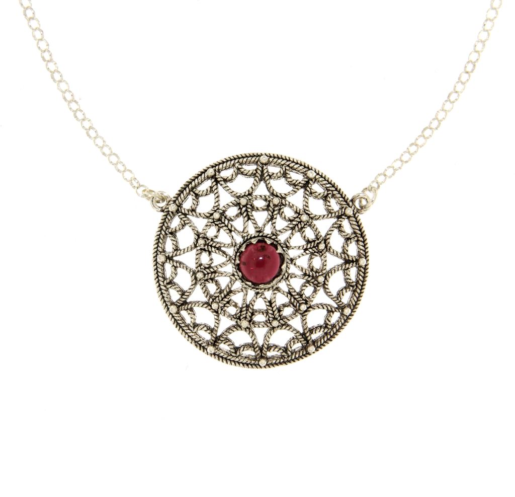Collana con bottoni in filigrana sarda d'argento – Regalando Sardegna vendita online prodotti artigianali sardi
