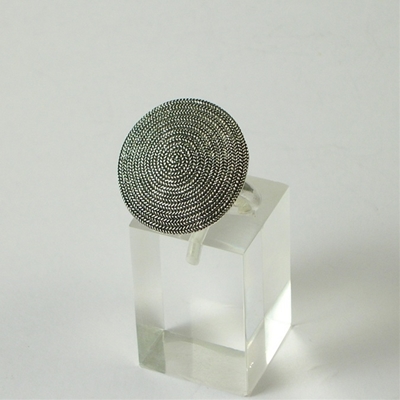 Silver corbula ring