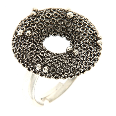 Silver filigree ring