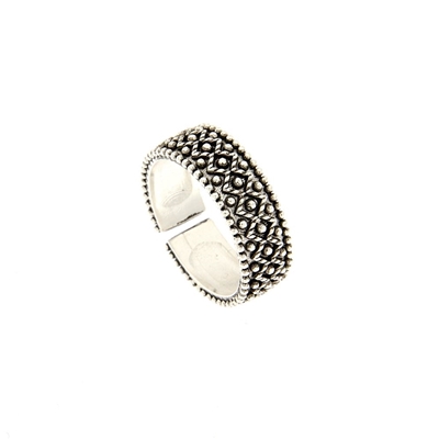 Silver filigree ring Pibiones