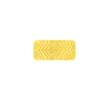 Gold  filigree band ring