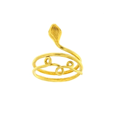 Gold snake ring