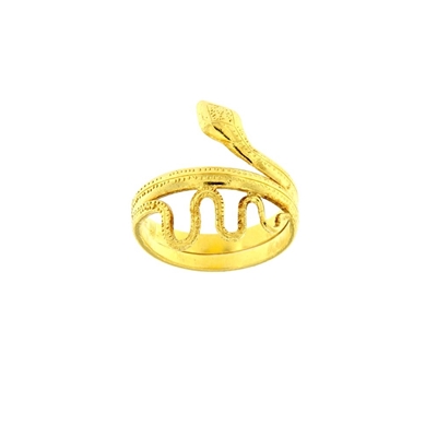 Gold snake ring