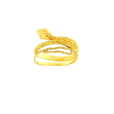 Gold snake ring