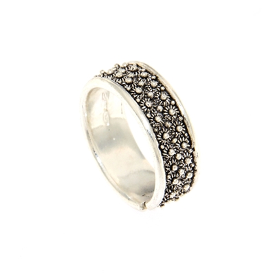 Silver  filigree ring