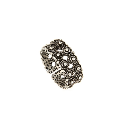 Silver filigree ring