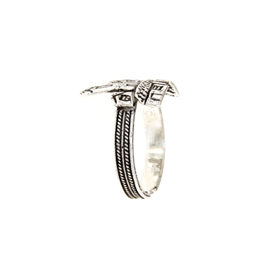 Anello biddas in argento