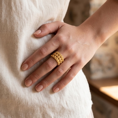 Gilden Silver band ring