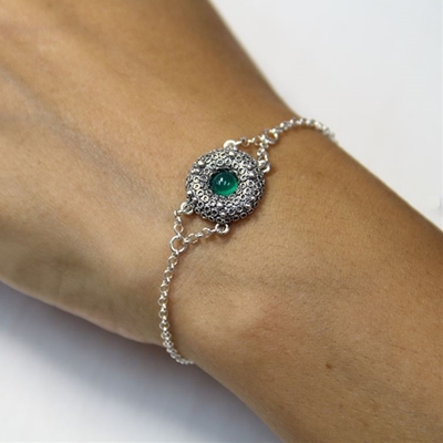 Silver filigree bracelet