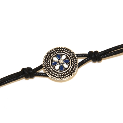 Bracciale fenicio d´argento con smalti
