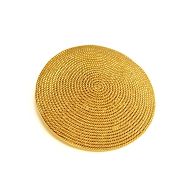 Gold corbula pendant (18 mm)