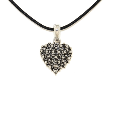 Silver pendant ´heart of filigree´