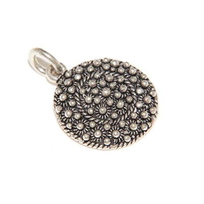 Silver filigree pendant