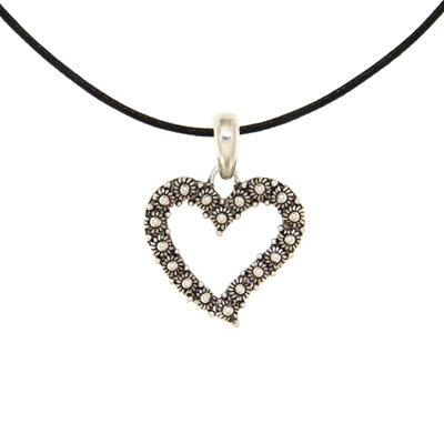 Ciondolo in argento a forma di cuore piccolo
