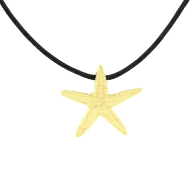 Gold starfish-shaped pendant