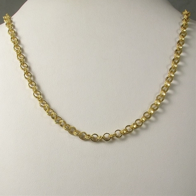 Gold necklace in Sardinian filigree