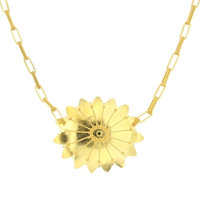 Collana d´oro con giada