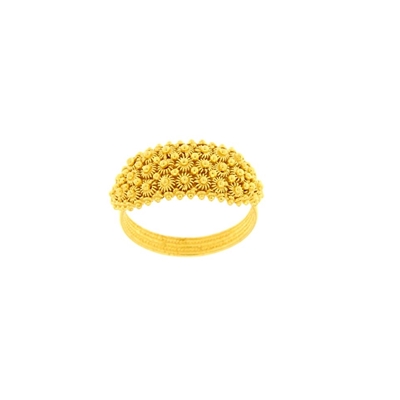 Gold ring ´Sardinian wedding ring´ in gold sardinian filigree