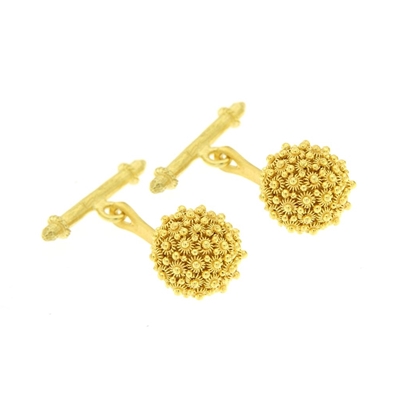 Gold cufflink