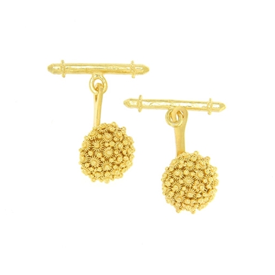 Gold cufflink