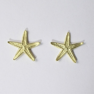 Gold stud earrings ´starfish´