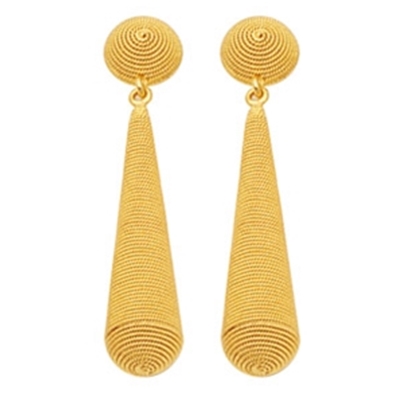 Gold filigree earrings