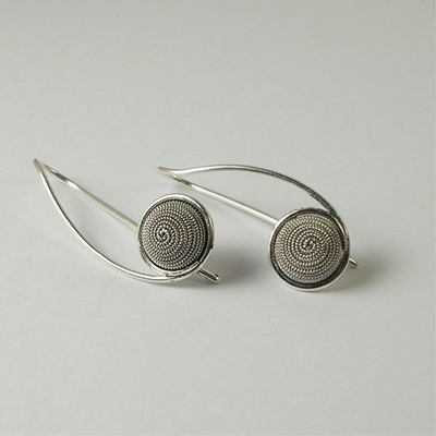 Silver filigree  earrings
