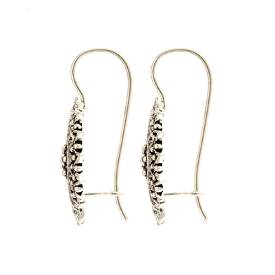 Orecchini sardi in filigrana Girasole in argento (24 mm)