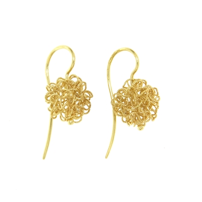 Orecchini d´oro batuffoli in filigrana (12 mm)