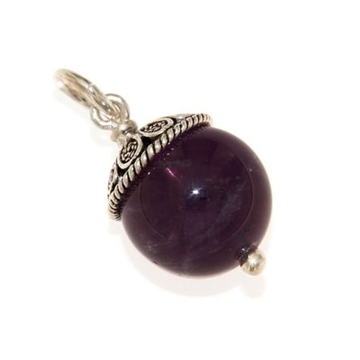 Silver pendant ´Su coccu´ with amethyst